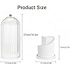360° Rotating Acrylic Makeup Brush Holder – Dust Proof Cosmetic Organizer | Findsy.pk