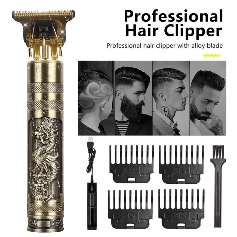 TRIMUX Professional T9 Dragon Style Trimmer – USB Rechargeable Beard & Hair Trimmer for Men | Findsy.pk