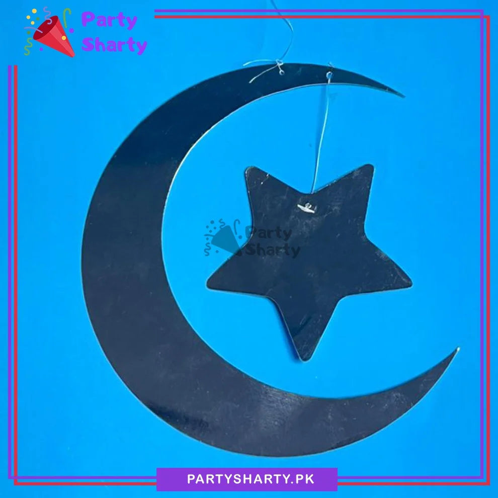 5pcs/Set Moon & Stars Hanging For Ramadan Kareem & Eid Decoration