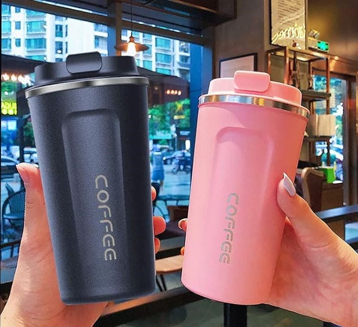 Portable Travel Coffee Mug with Leak-Proof Lid (480ml Approx.) βπ