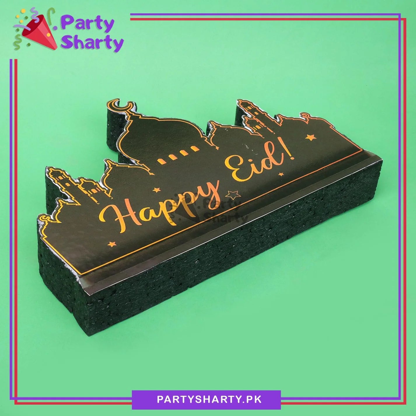 Happy Eid Masjid Shaped Thermocol Standee For Eid Mubarak Decoration and Celebrations