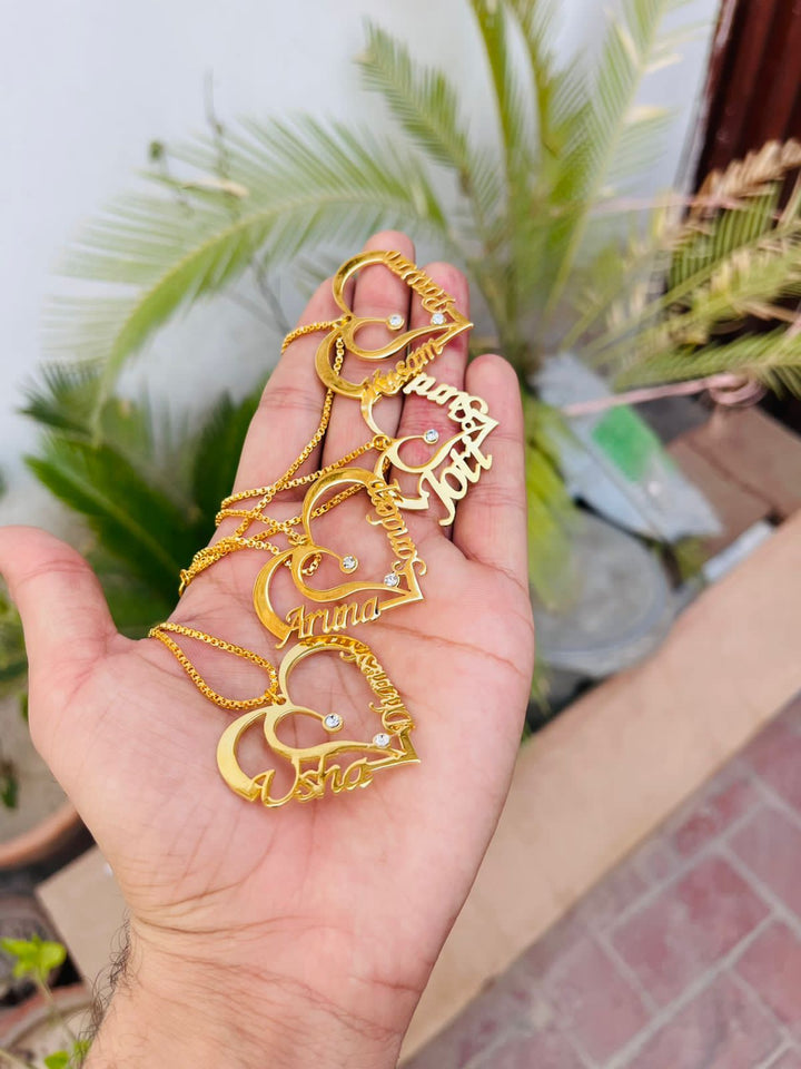Customize Heart Name Necklace