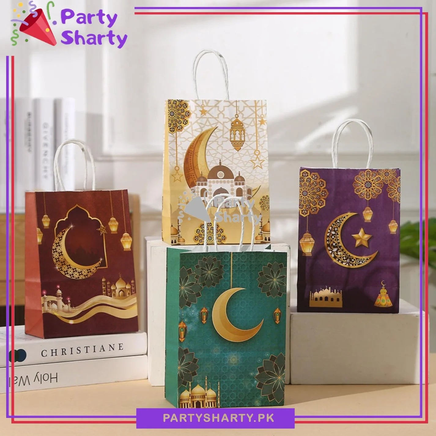 Ramadan / Eid Kraft Paper / Goody Bags, Ramadan Iftar & Eid Milan Party Favor Bags for Giveaways
