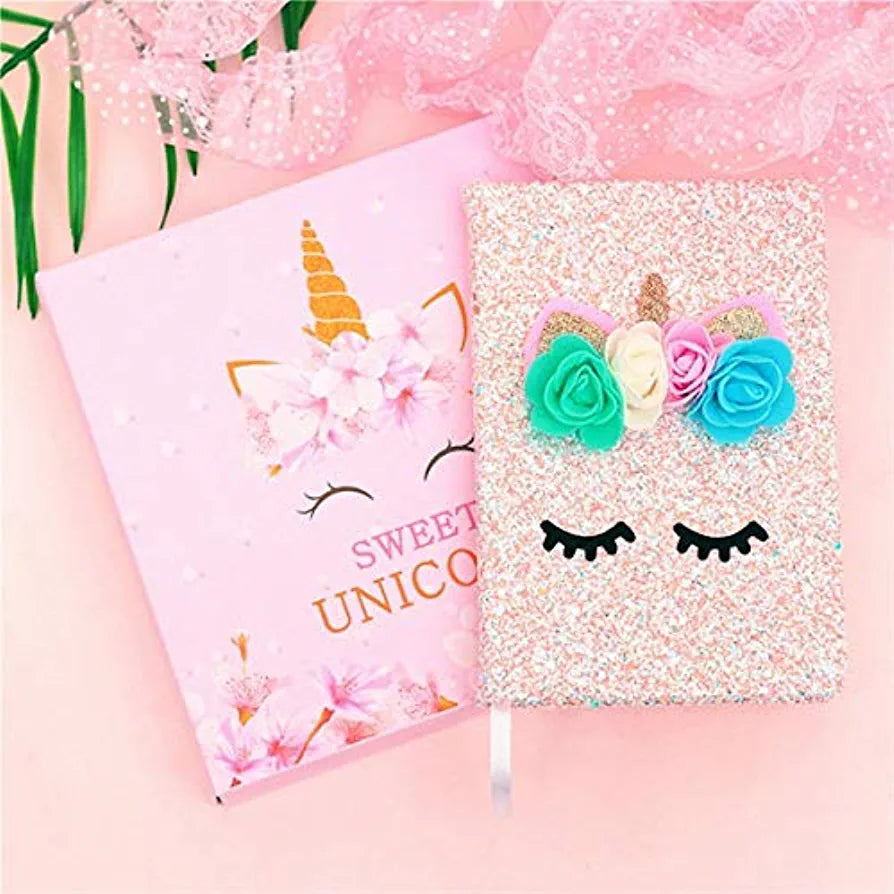 Super Cute Notebook with Unicorn Pen