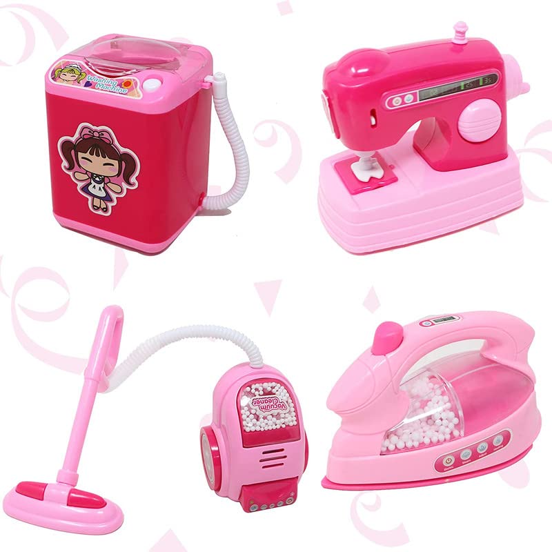 Household Set for Kids Girls Modern Kitchen Play Set