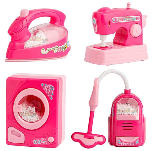 Household Set for Kids Girls Modern Kitchen Play Set