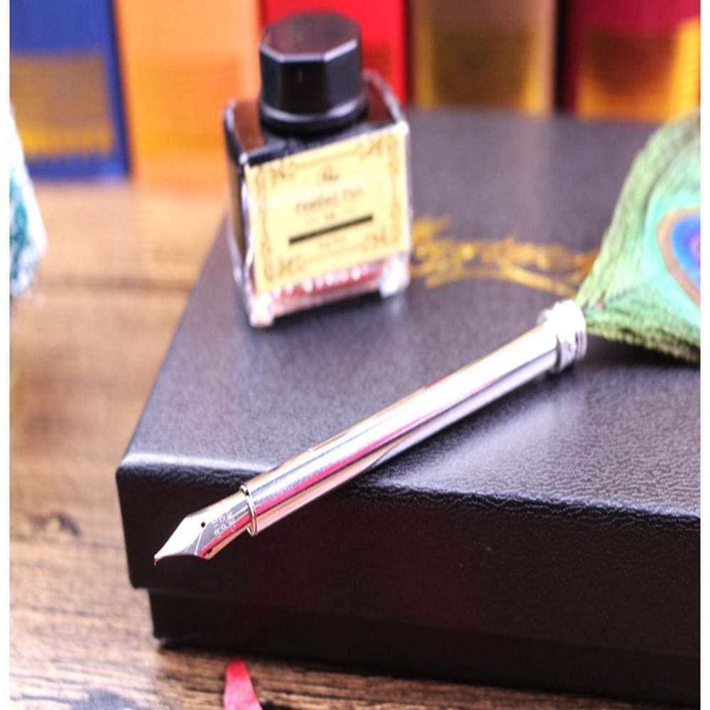 Peacock Feather Pen Set Antique Calligraphy Pen