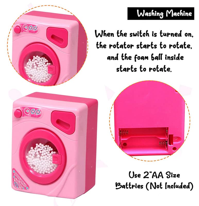 Household Set for Kids Girls Modern Kitchen Play Set