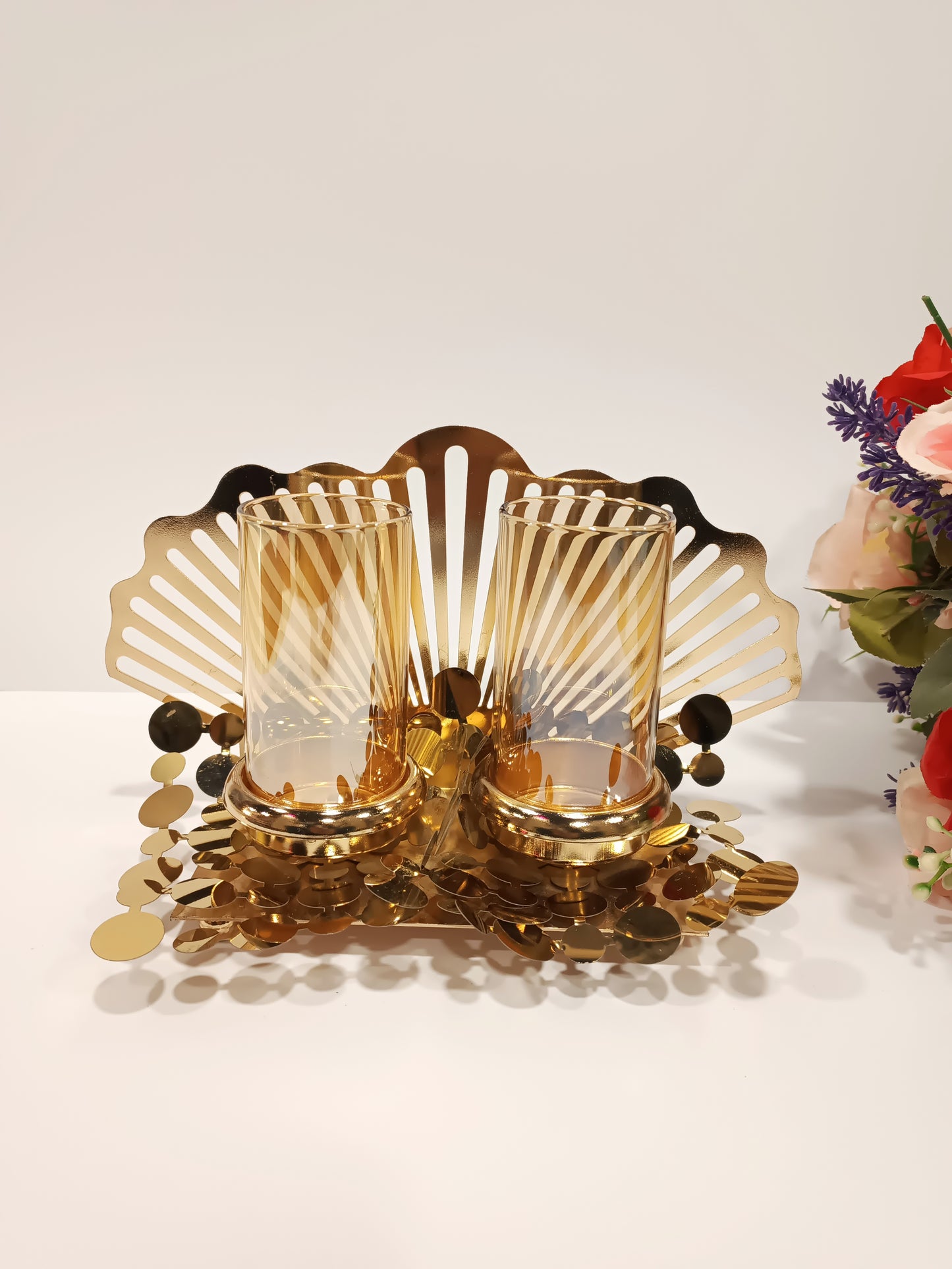Decorative Golden Candle Stands