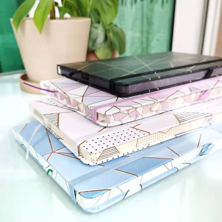 Gold Asymmetrical Hardbound Notebook