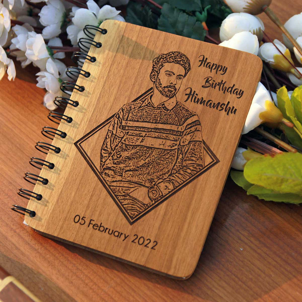 World's Best Kamina Dost - Funny Personalized Wooden Notebook For Friends
