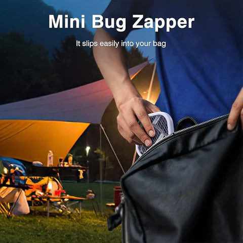 Pocket Size Mosquito Killer Racquet Lamp – USB Rechargeable Insect Killer | Findsy.pk