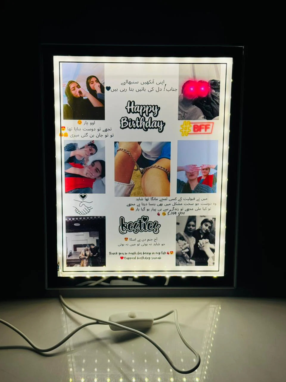 Customise Light Mirror Frame