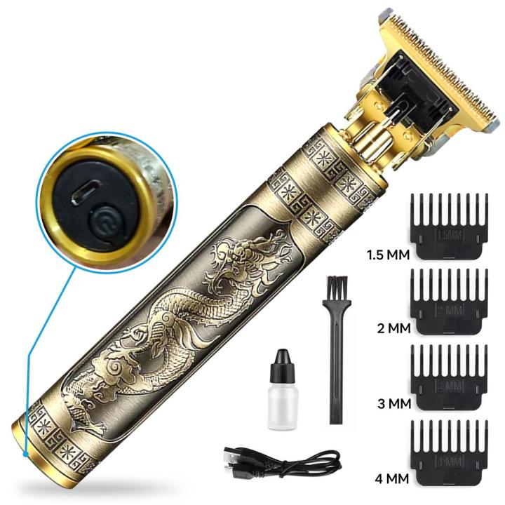 TRIMUX Professional T9 Dragon Style Trimmer – USB Rechargeable Beard & Hair Trimmer for Men | Findsy.pk
