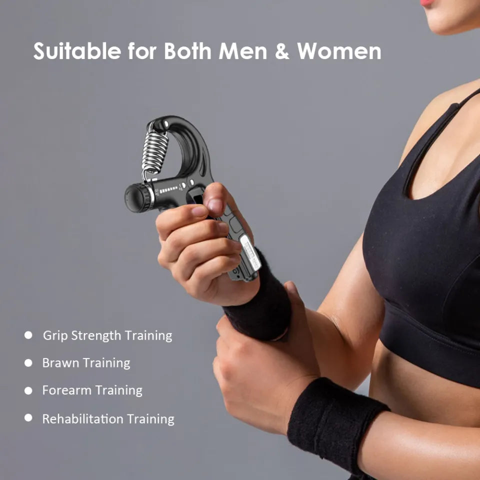 Histro Adjustable Grip Strength Trainer – Hand Gripper Exerciser with Counter | Findsy.pk