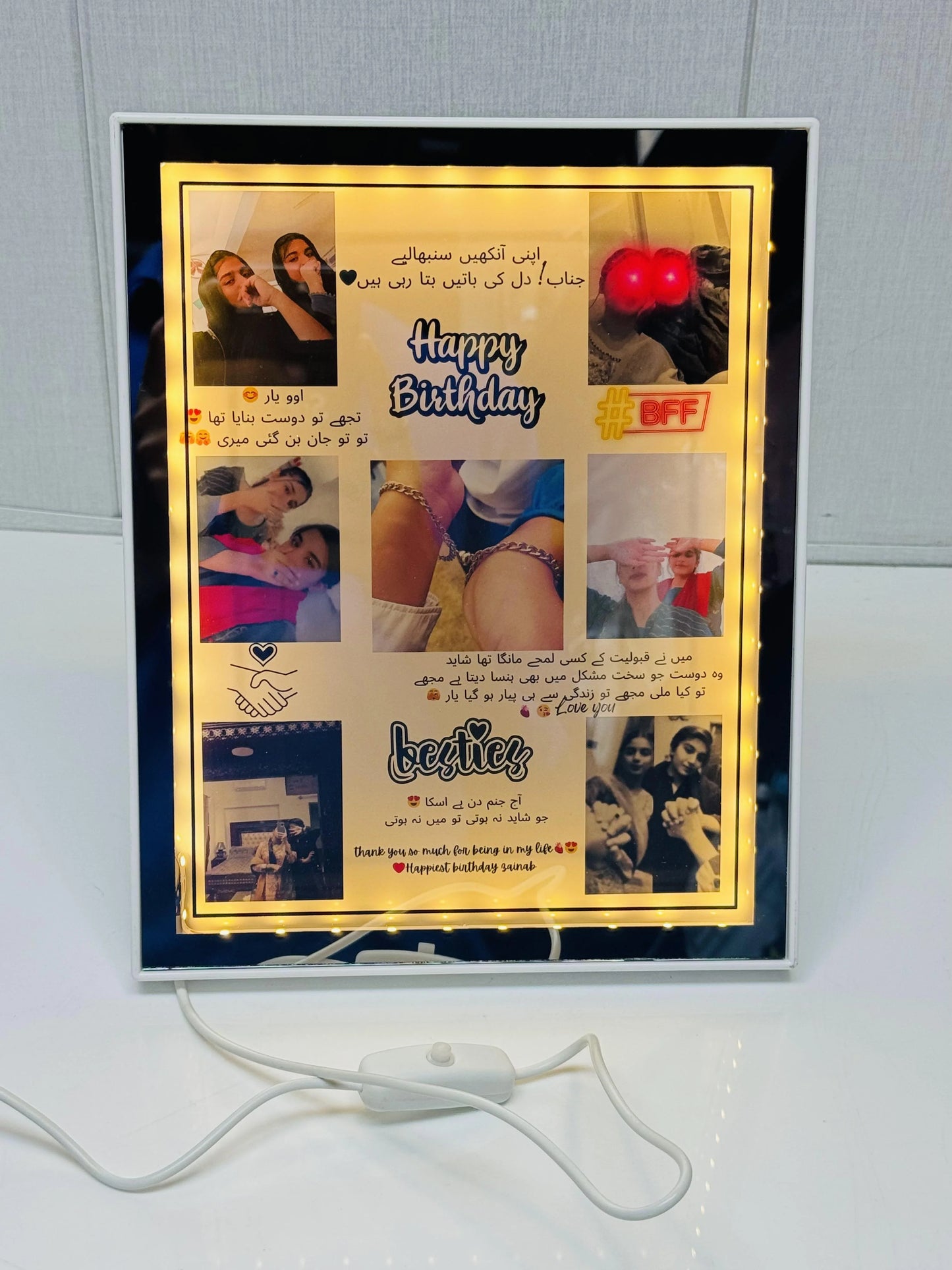 Customise Light Mirror Frame