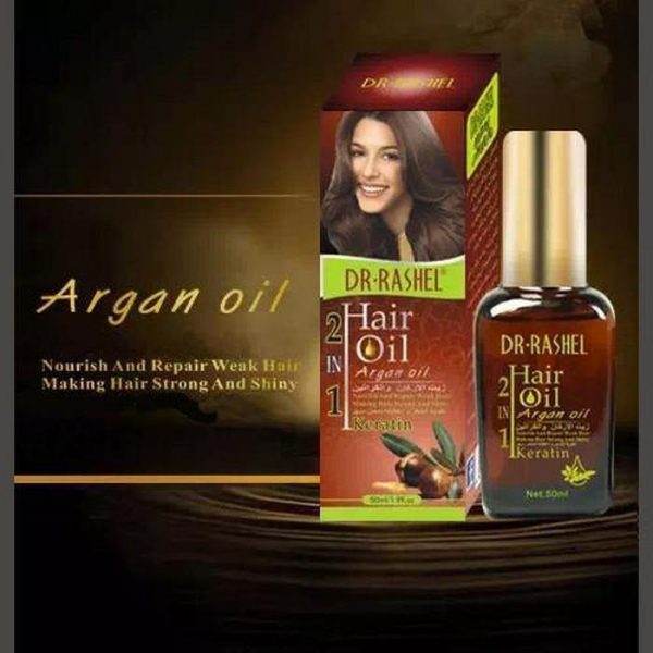 Dr Rashel Argan Hair Oil 2 in 1 Keratin DLR-1278