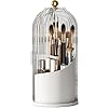 360° Rotating Acrylic Makeup Brush Holder – Dust Proof Cosmetic Organizer | Findsy.pk