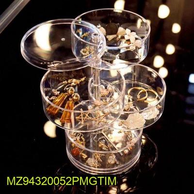 1 Pc Multi-Layer Transparent Rotation Jewelry Box
