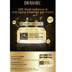 Dr Rashel 24k Gold Radiance & Anti Ageing Essence Gel Cream DRL-1481 50G