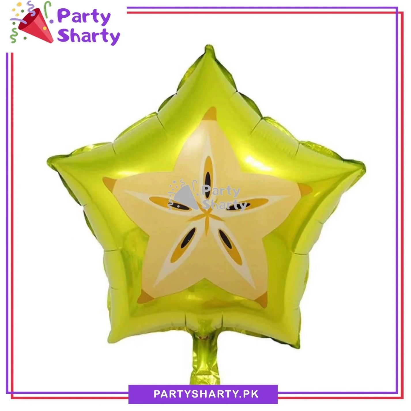 Banana, Orange, Watermelon Kiwi, Dragon Fruit Round Shaped Foil Balloons For Tutti Frutti Party Decoration