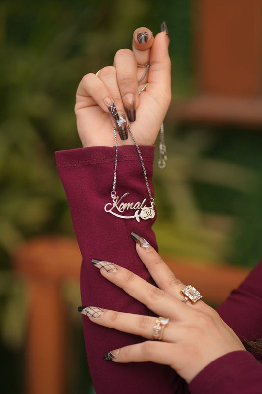 Flower Name Necklace