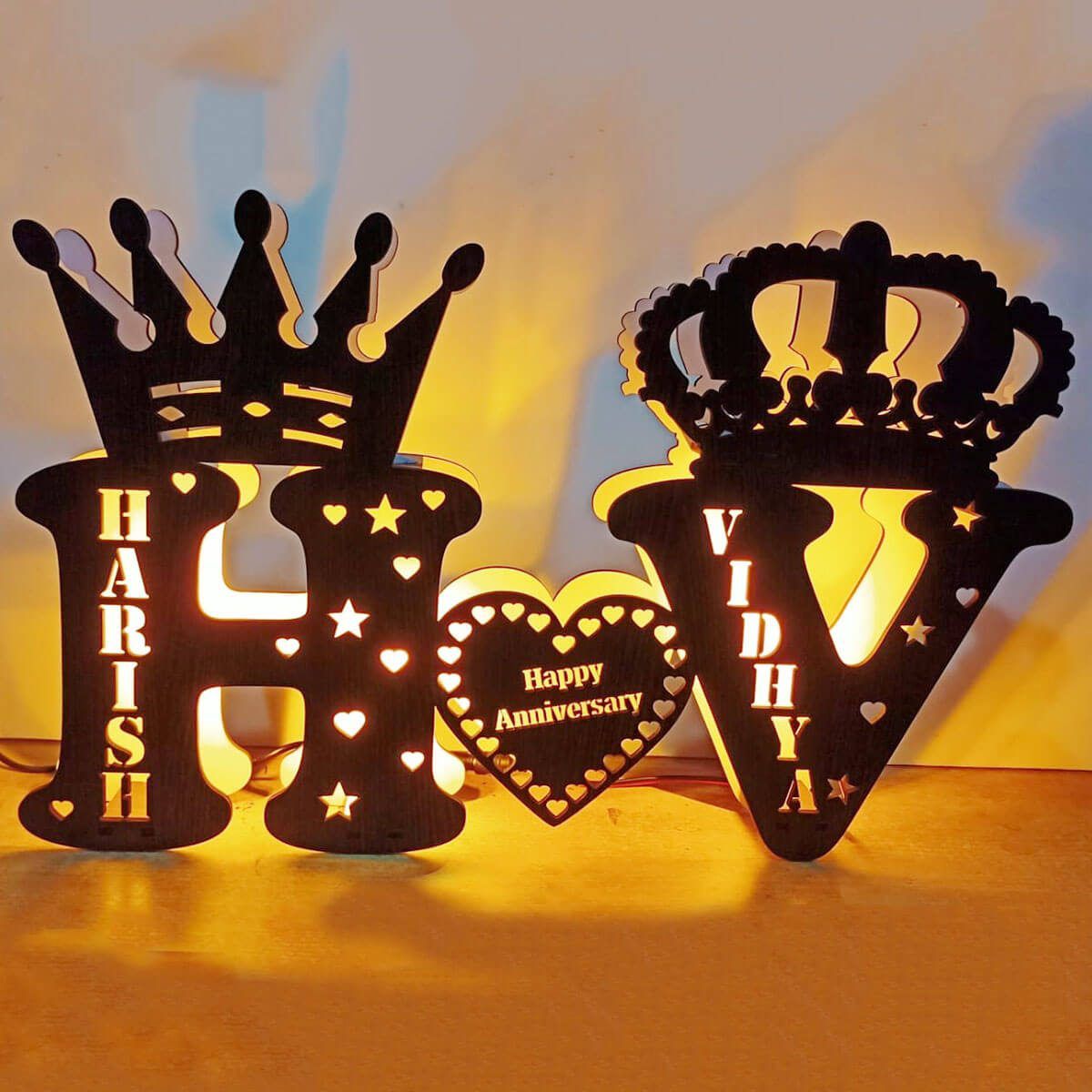 LED Couple Letter/Name Lamp