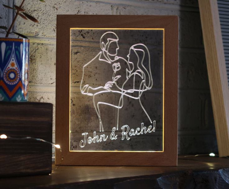 Customized Wooden Light Frame