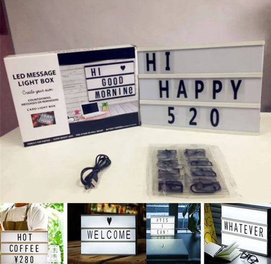 LED Message Light Box