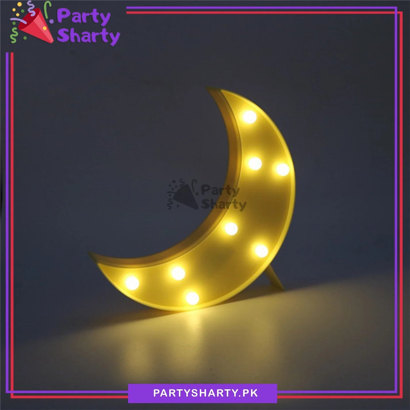 LED Marquee Lights Crescent Shaped LED Plastic Light For Celebration and Decoration