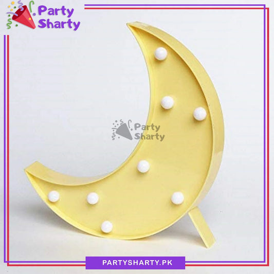 LED Marquee Lights Crescent Shaped LED Plastic Light For Celebration and Decoration