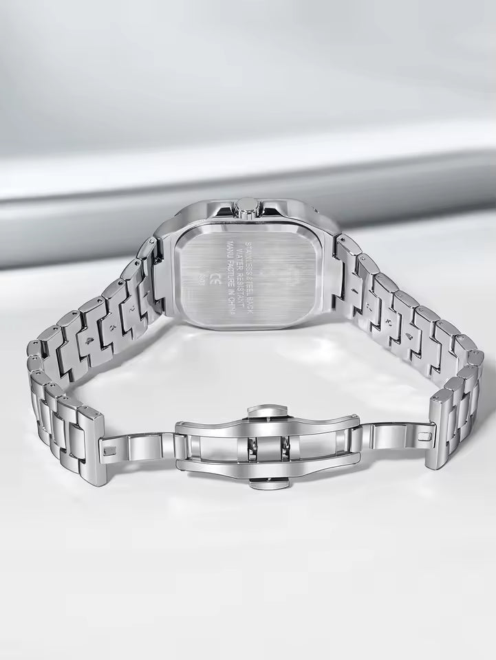 TOMI T-306 Chain Watch – Square Dial Business Style | Findsy.pk