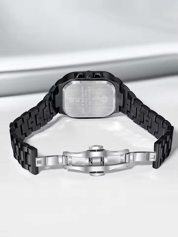 TOMI T-306 Chain Watch – Square Dial Business Style | Findsy.pk