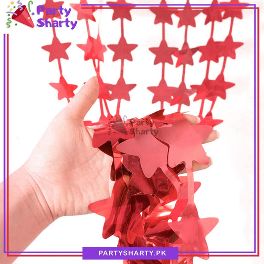 Star Shaped Fringes / Foil Curtains Best for Back Drop Wall Decoration for Birthday and Parties Celebration