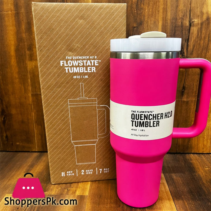 The Quencher H2.0 FlowState Tumbler 40 oz – Insulated Stainless Steel Travel Mug | Findsy.pk