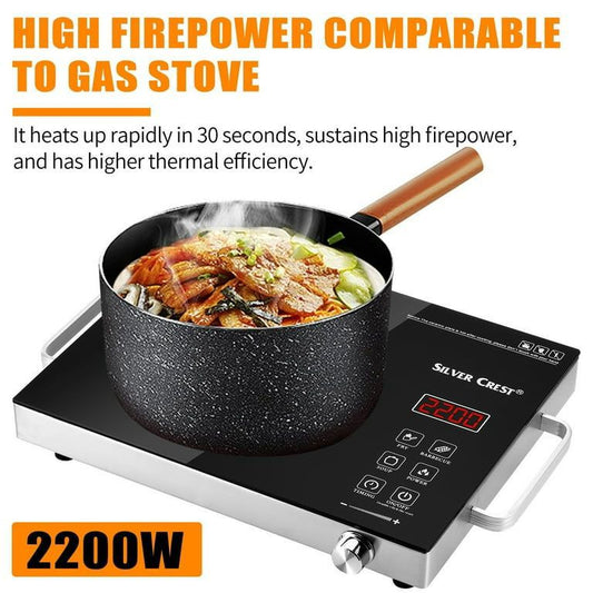 Silver Crest Multifunction Digital Infrared Hot Plate – 2200W Infrared Induction Stove (With Box) | Findsy.pk