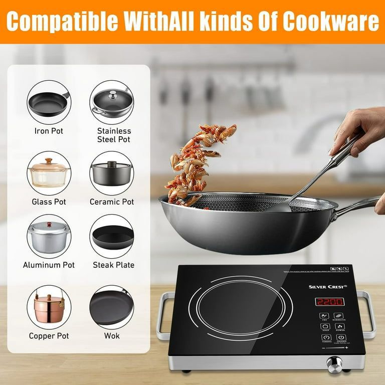 Silver Crest Multifunction Digital Infrared Hot Plate – 2200W Infrared Induction Stove (With Box) | Findsy.pk