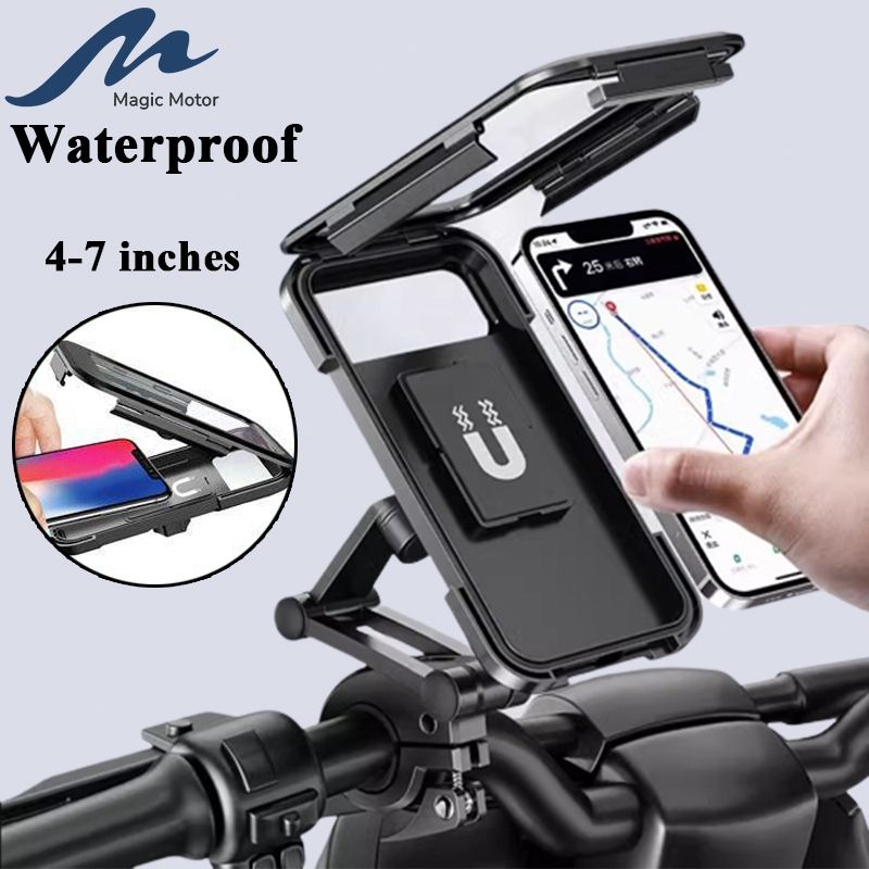 Waterproof Magnetic Bike/Cycle Rotating Mobile Holder – Large Size with Box Packing | Findsy.pk