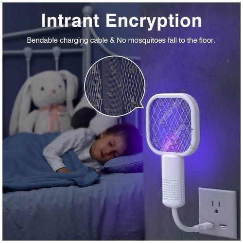 Mini Racket USB Mosquito UV Killing Lamp – USB Powered (Mix Colour) | Findsy.pk