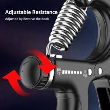 Histro Adjustable Grip Strength Trainer – Hand Gripper Exerciser with Counter | Findsy.pk