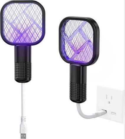 Pocket Size Mosquito Killer Racquet Lamp – USB Rechargeable Insect Killer | Findsy.pk