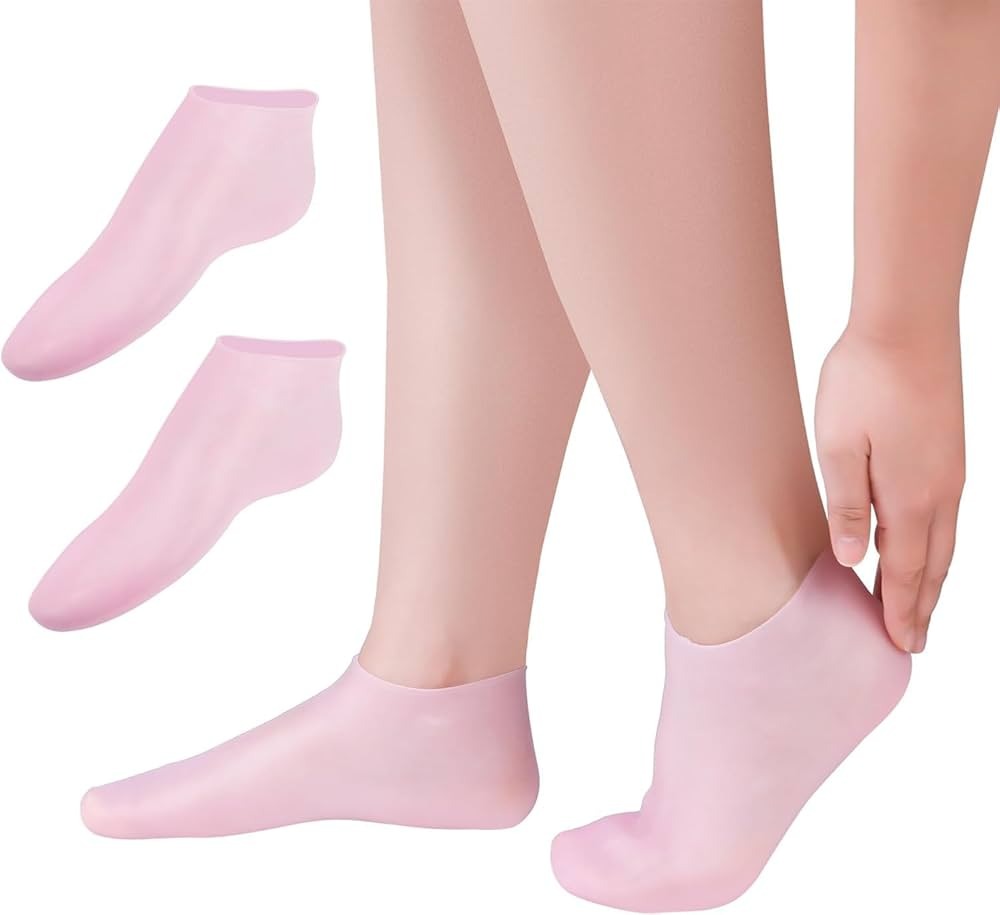 Silicone Moisturizing Gel Heel Socks – Unisex Foot Care & Comfort | Exclusive at Findsy.pk
