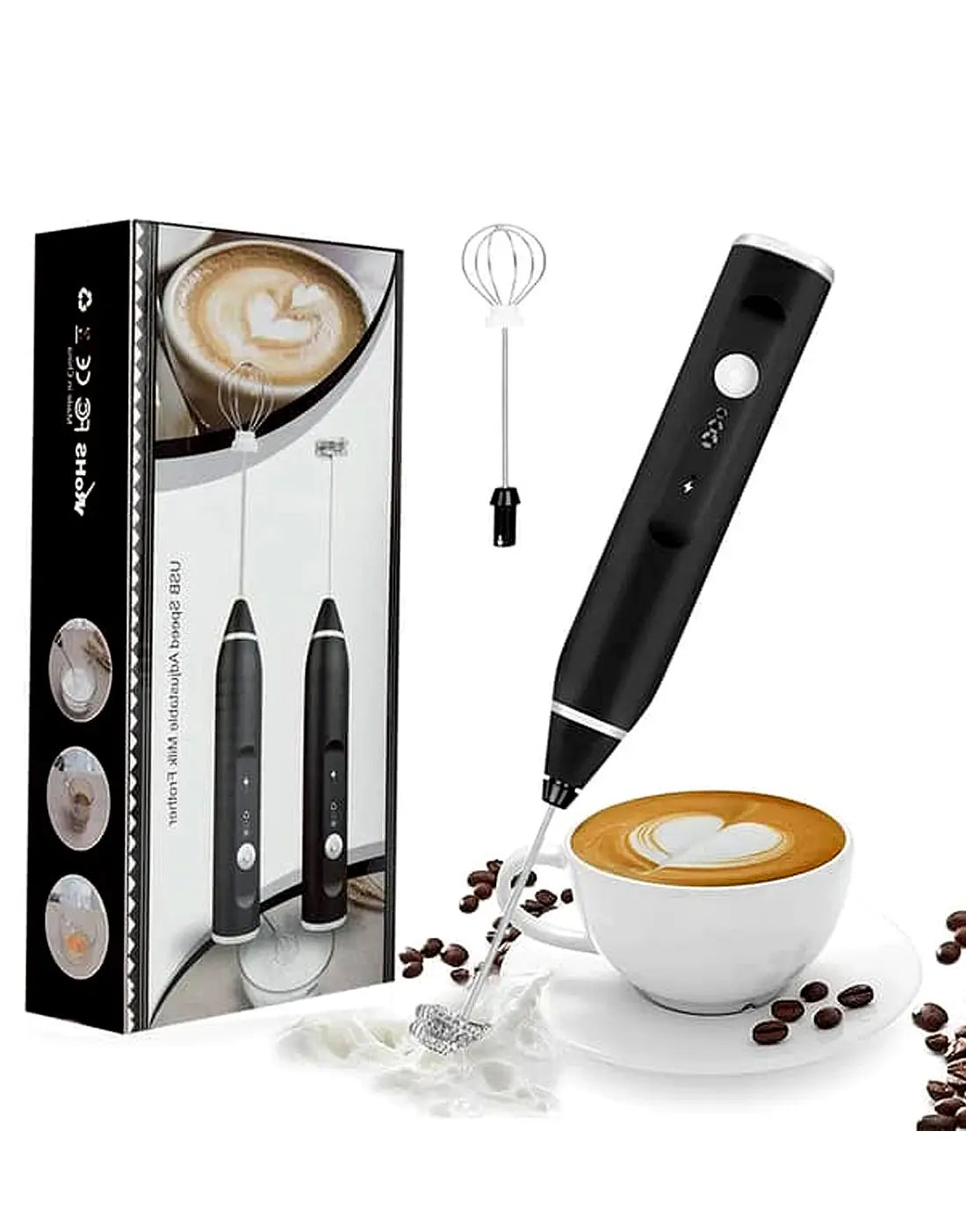 Electric Milk Frother | Mini Coffee & Egg Beater