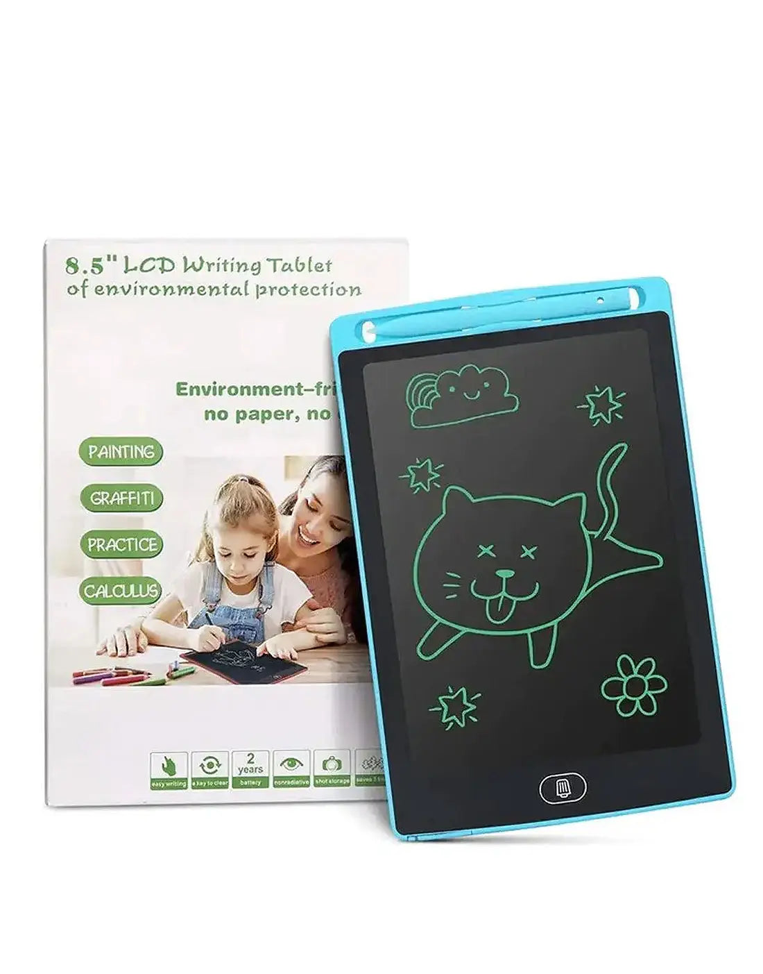 8.5″ Colorful LCD Writing Tablet for Kids – Drawing & Learning Pad | Findsy.pk