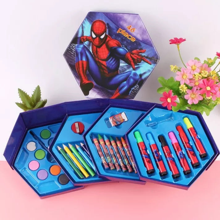 46 pieces Coloring Kit - Spiderman