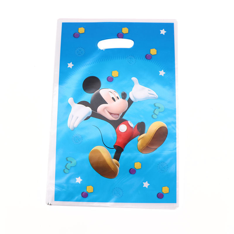 Cartoon Theme Plastic Goodies/Favor Bags - 10 Pcs