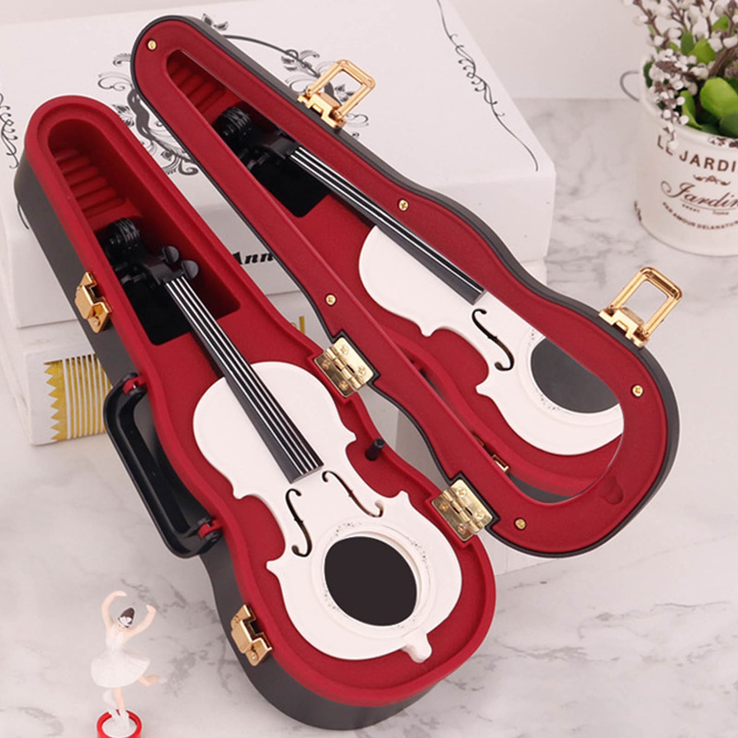 Retro Violin Music Box