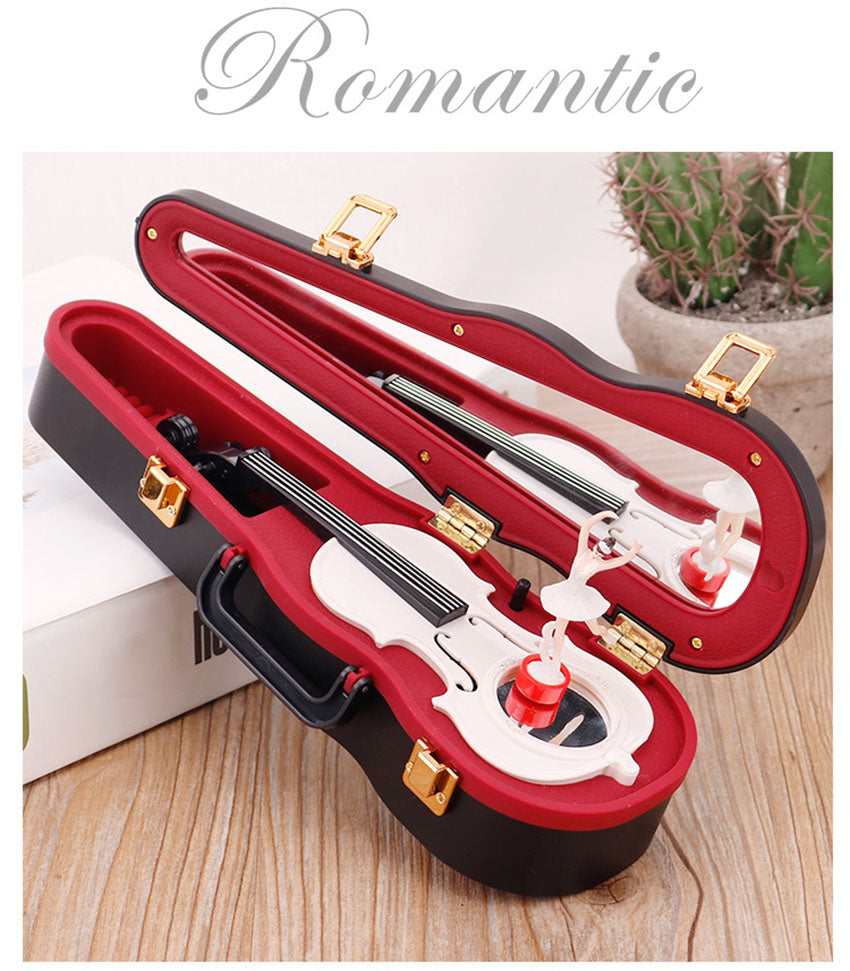 Retro Violin Music Box