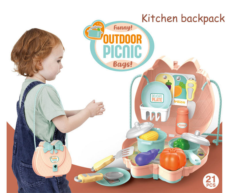 Kitchen Cooker Toys Kids Shoulder Bags