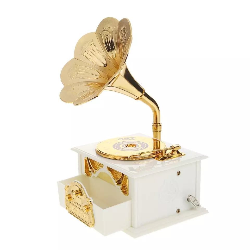 Antique Classical Retro Gramophone Music Box Home Decoration Creative Gift